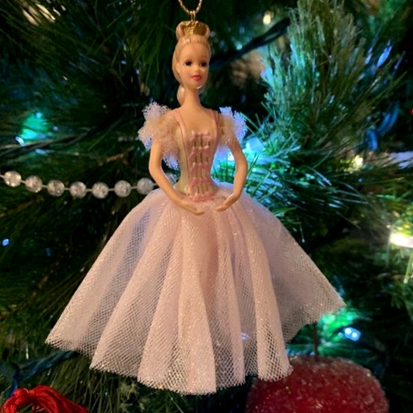 VINTAGE 90s Barbie Doll Sugar Plum Fairy Ballerina Nutcracker Avon Ornament - Picture 11 of 11